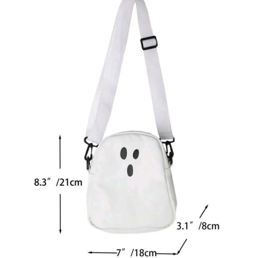 👻 Black Ghost Crossbody Purse